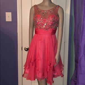 Prom Queen Pink Sequins Dress Coya Collection